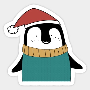 Cute handdrawn Penquin Sticker